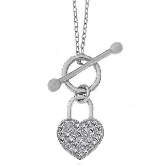 Swinging Heart Women's Silver Pendant