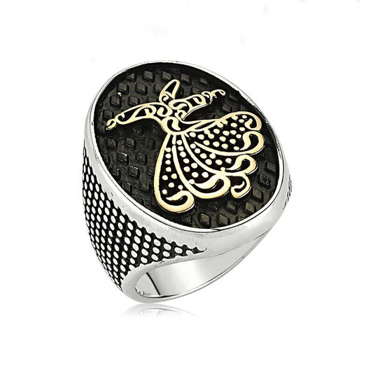 Whirling Dervish Men's Silver Ring