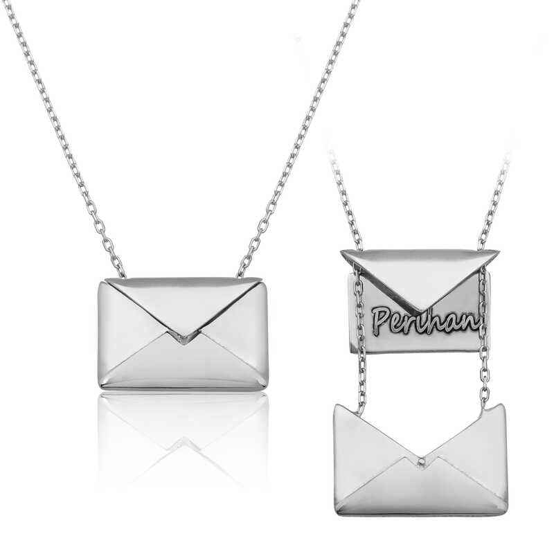 Love Letter Women's Silver Necklace