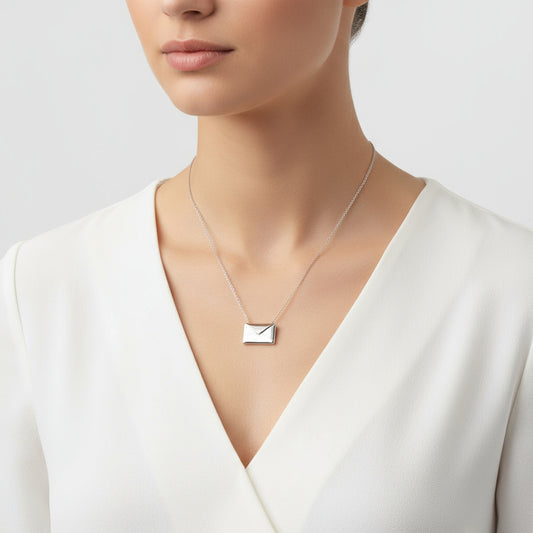 Love Letter Women's Silver Necklace