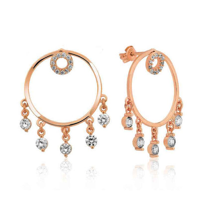 Silver Hoop Women's Earrings