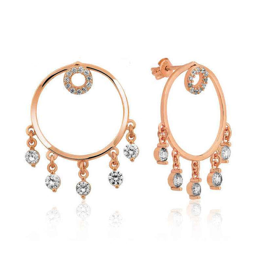 Silver Hoop Women's Earrings