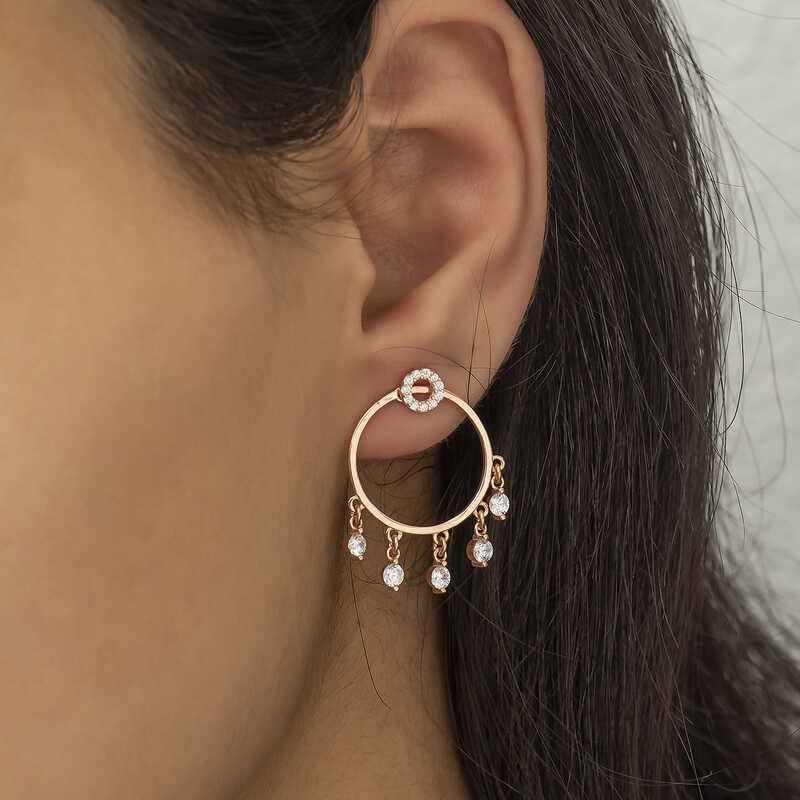 Silver Hoop Women's Earrings