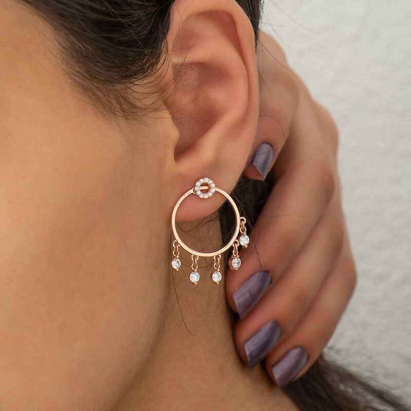 Silver Hoop Women's Earrings