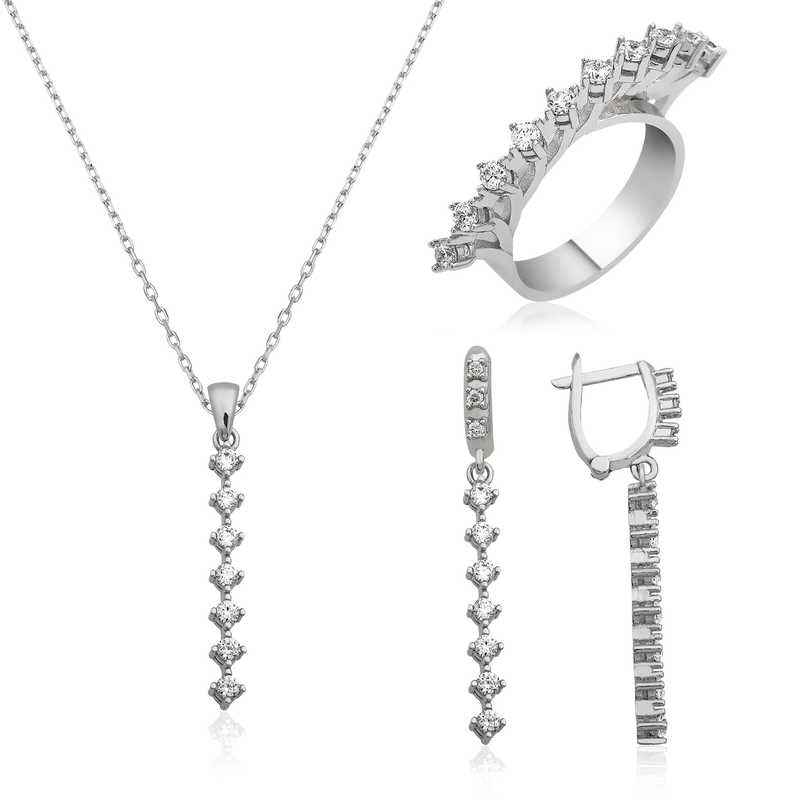 Row Stone Women's Silver Set