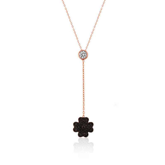 Black Clover Women's Silver Necklace
