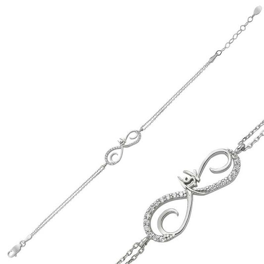 Bracelet en argent pour femme Infinite Love