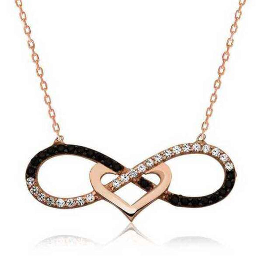 Heart Infinity Women's Silver Necklace