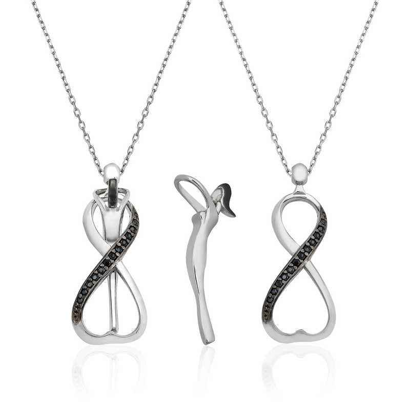 Infinite Love Women's Silver Necklace