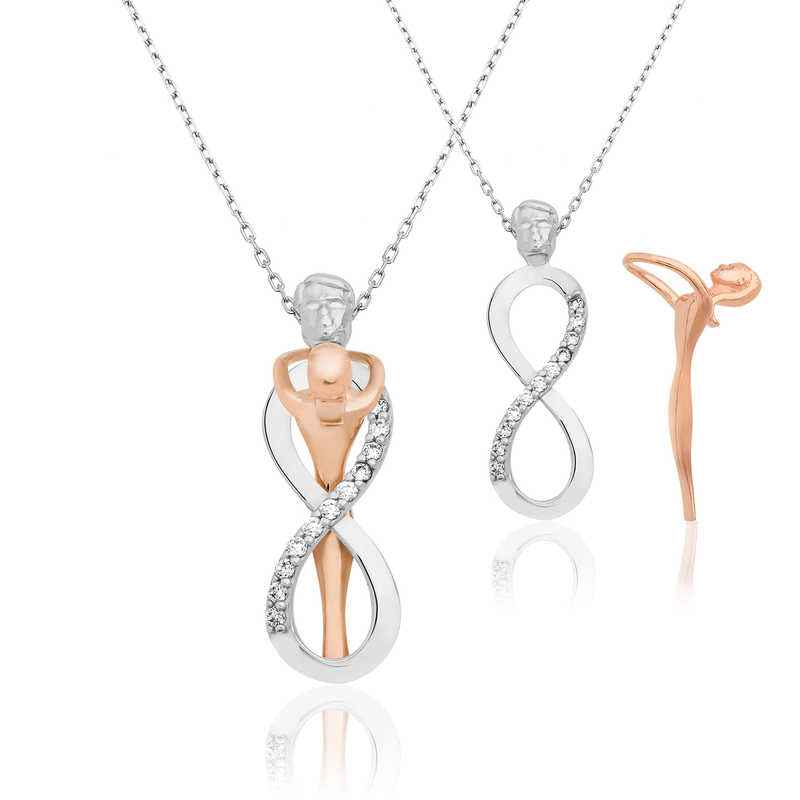 Infinite Love Women's Silver Necklace