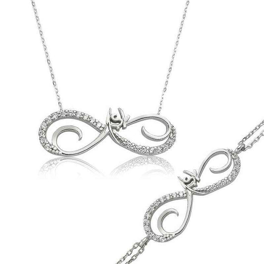 Infinite Love Women's Silver Set