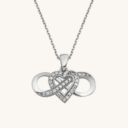 Eternal Love Women's Silver Necklace