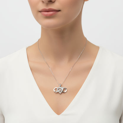 Ewige Liebe Damen Silber Halskette