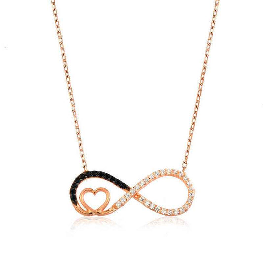 Heart Infinity Women's Silver Necklace