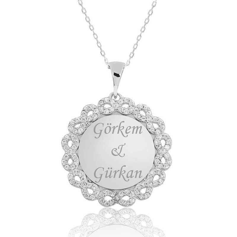 Personalized Infinity Name Silver Necklace