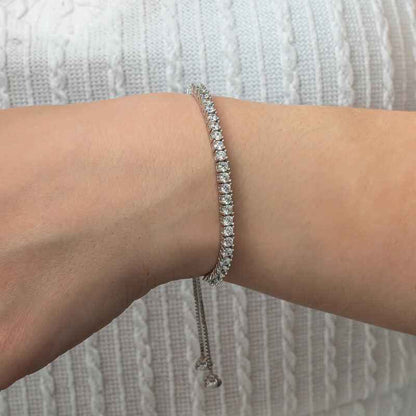Water Channel Elevator Women's Silver Bracelet