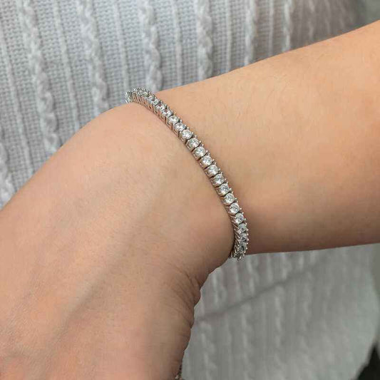 Water Channel Elevator Women's Silver Bracelet