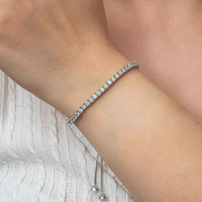 Water Channel Elevator Women's Silver Bracelet