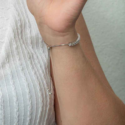 Water Channel Elevator Women's Silver Bracelet