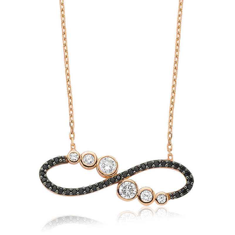 Water Path Infinity Women's Silver Necklace