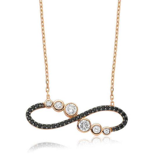 Water Path Infinity Women's Silver Necklace
