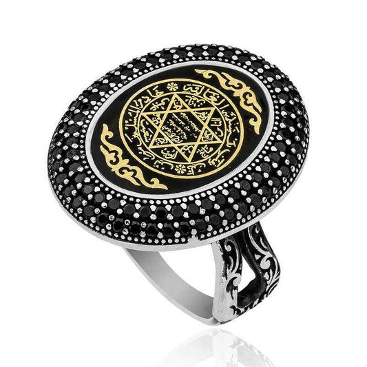 Solomon's Seal Women's Silver Ring