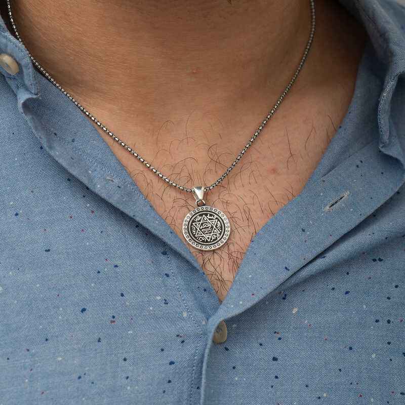 Silver Seal of Solomon Necklace