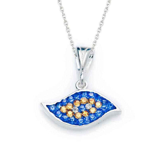 Women's Silver Evil Eye Necklace