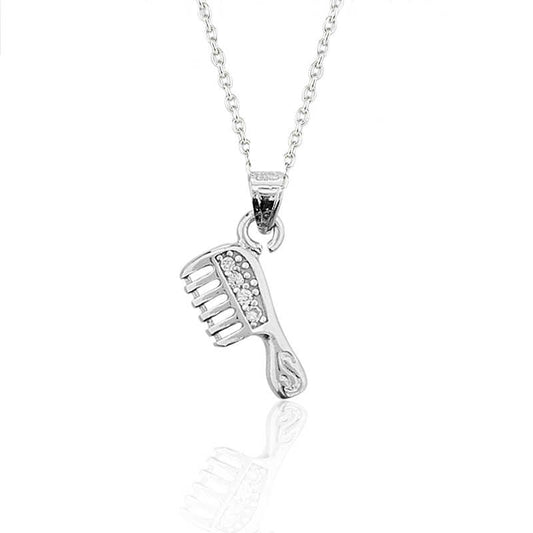 Comb Design Women's Silver Necklace