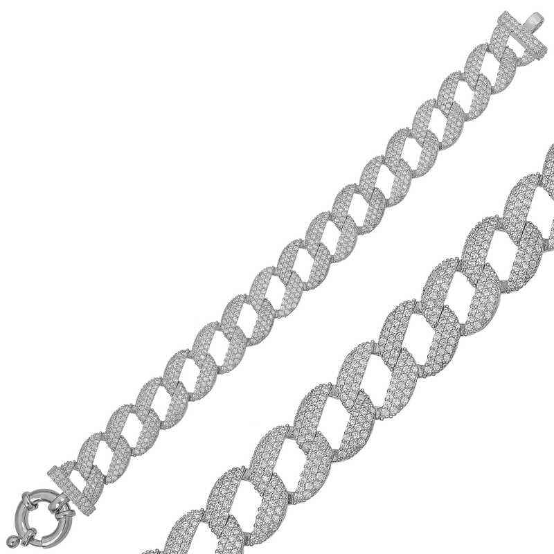 Stone Gourmet Women's Silver Bracelet