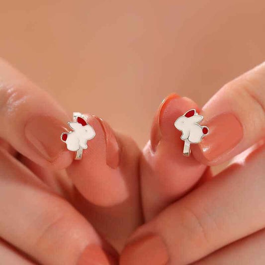 Rabbit Children's Silver Earrings