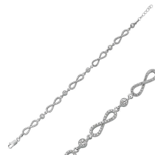 Bracelet Infinity en argent pour femme
