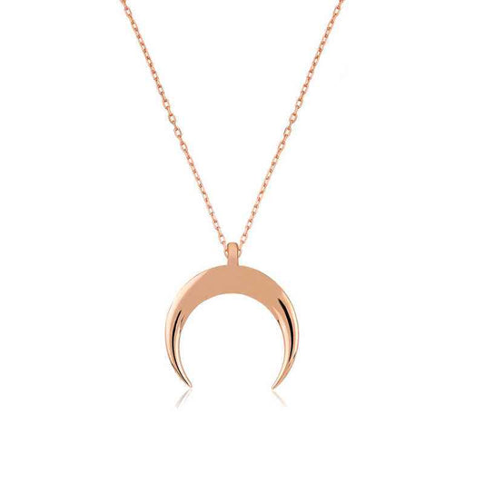 Crescent Silver Necklace