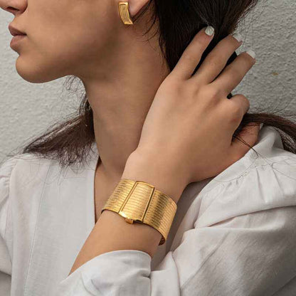 Trabzon Mesh Women's Gold Plated Silver Set