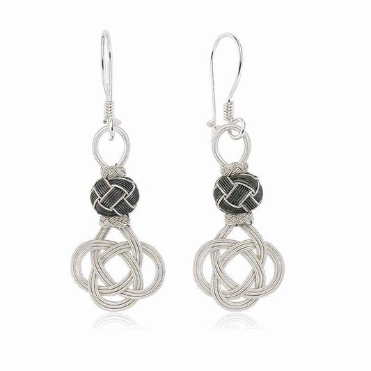 Trabzon Weave Kazaz Women's Silver Earrings