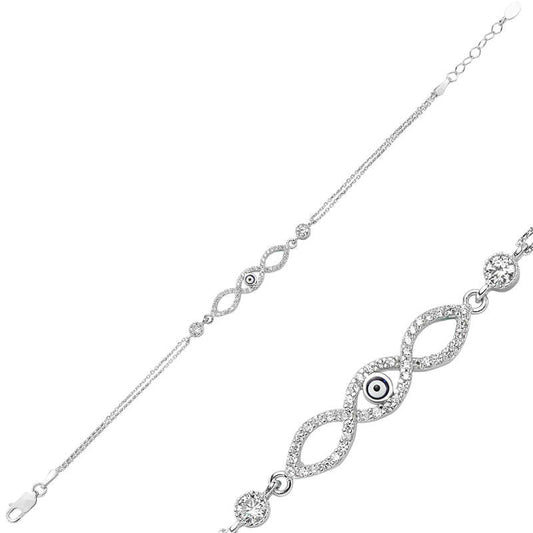 Bracelet en argent pour femme Triple Infinity