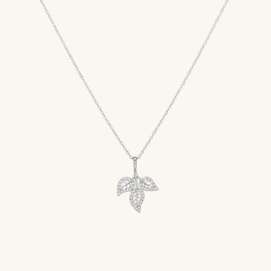 Three Leaf Women's Silver Pendant