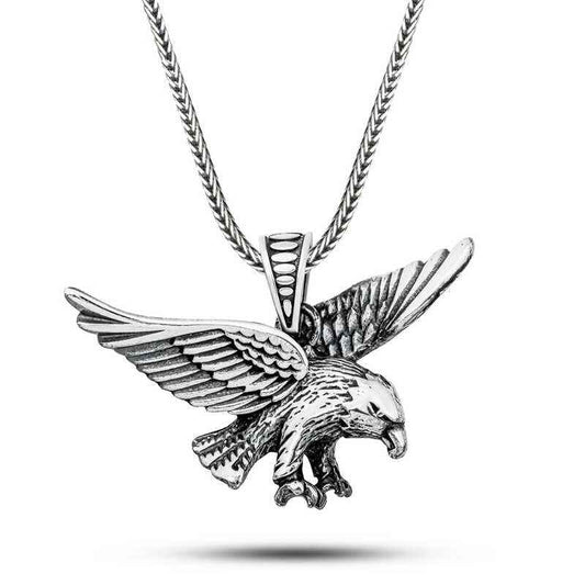 Flying Eagle Men's Silver Pendant