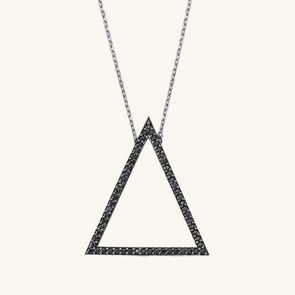 Triangular Women's Silver Necklace