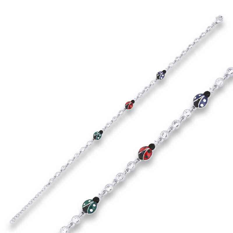 Ladybug Women's Silver Bracelet