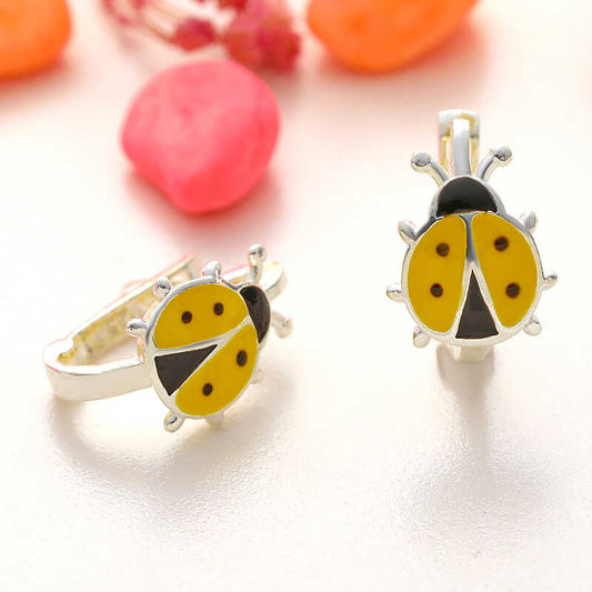 Ladybug Children's Silver Earring