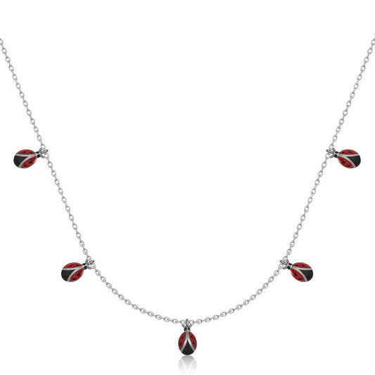 Collier en argent pour femme Coccinelle Luck