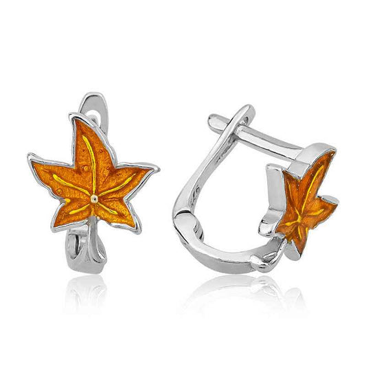 Leaf Children's Silver Earrings