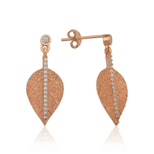 Silver Leaf Earrings