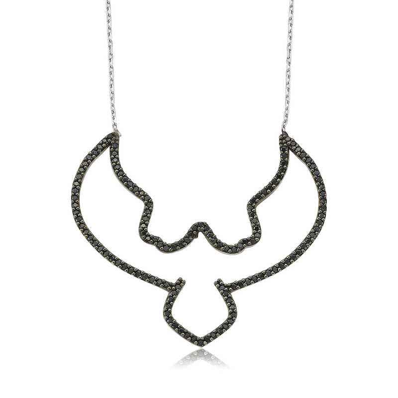 Black Eagle Women's Silver Necklace