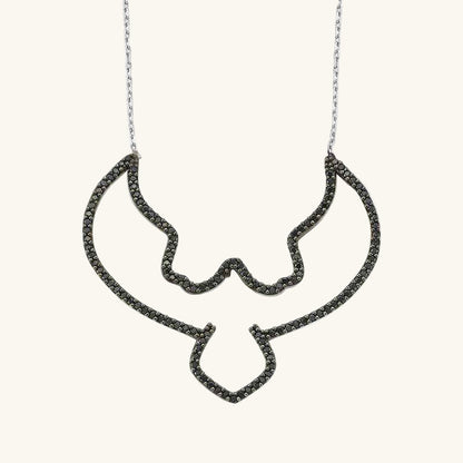 Black Eagle Women's Silver Necklace