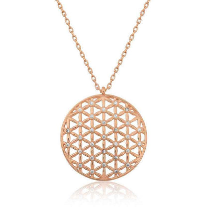Flower of Life Silver Pendant