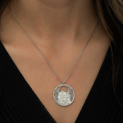 Flower of Life Silver Necklace
