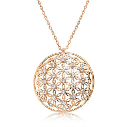 Flower of Life Women's Silver Necklace