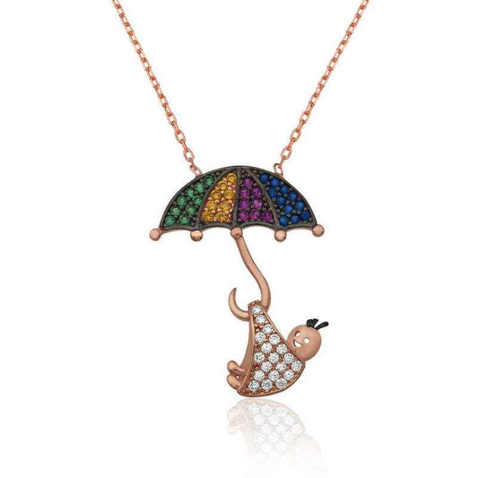 Baby Falcon Silver Pendant